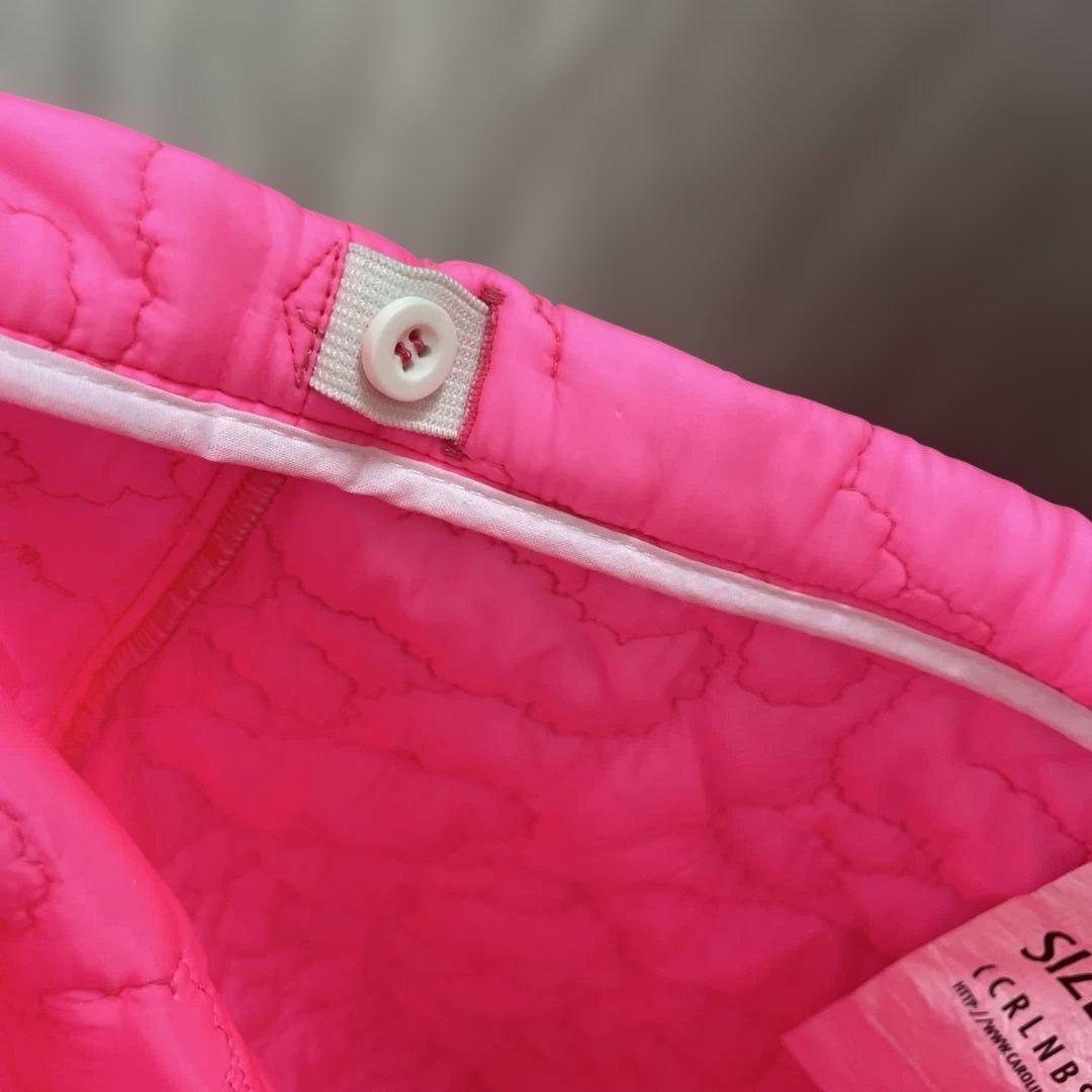 ⚫︎caroline bosmans⚫︎ピンクのくまキルトのスカート16Y