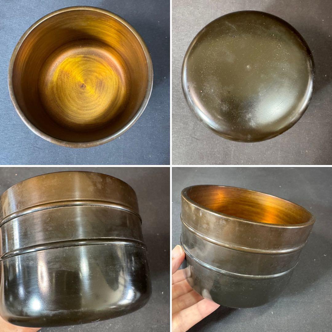 G21 送料無料　唐銅皆具　建水　尺立　水指　茶道具　蓋置 共箱　在銘