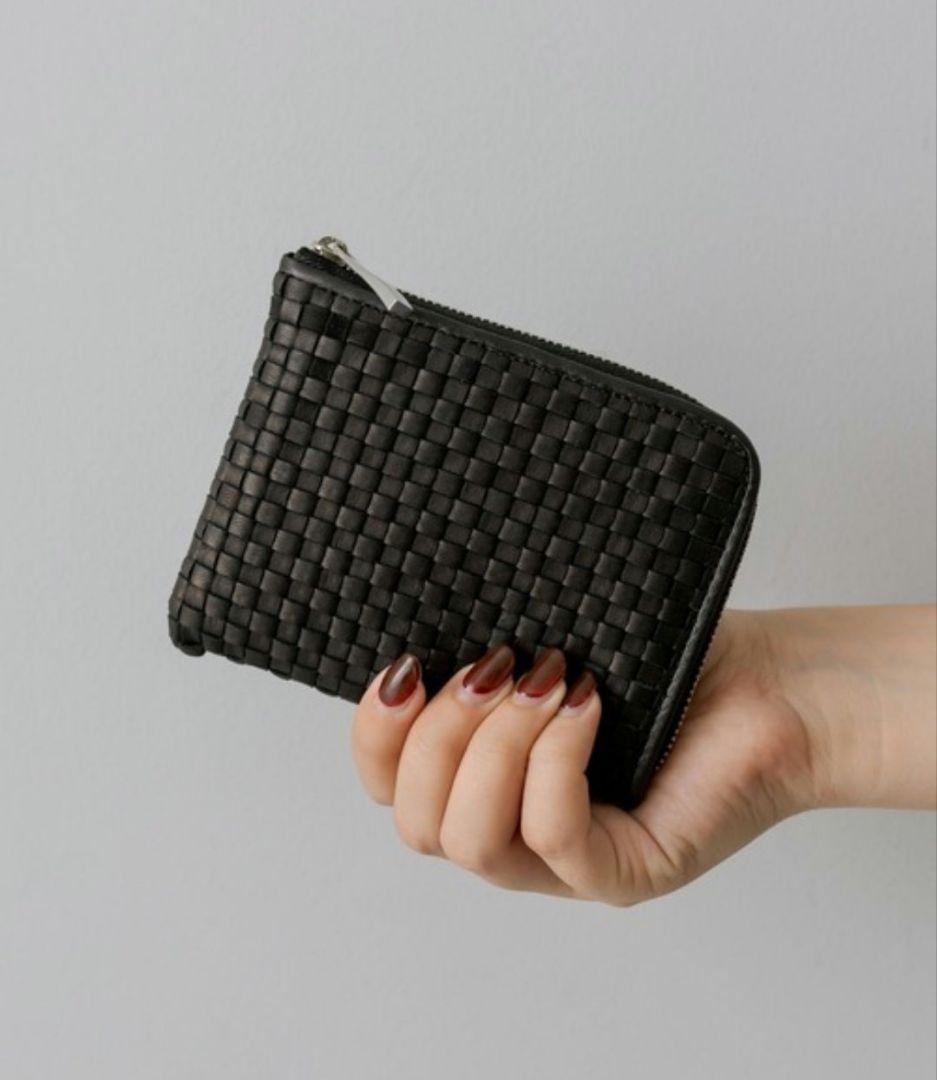 【kawa-kawa(カワカワ)】NO1421 meshL字mini折り財布