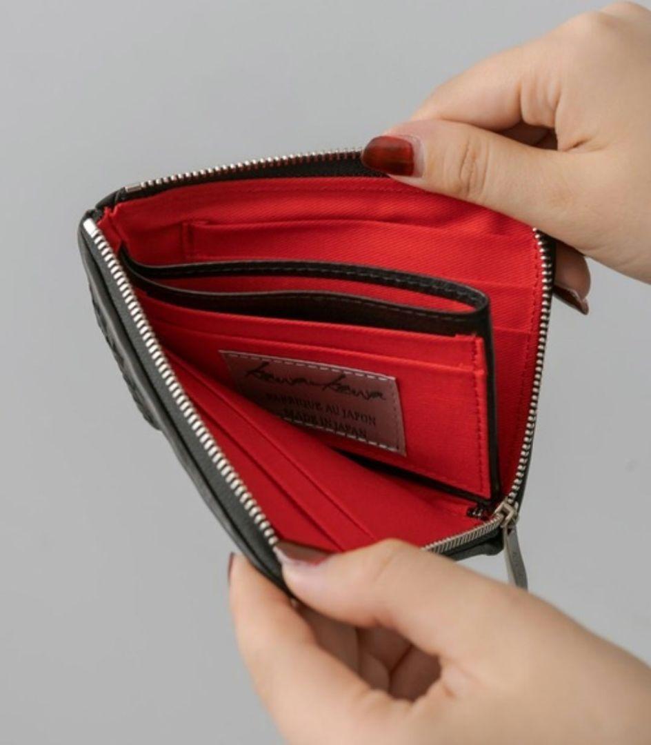 【kawa-kawa(カワカワ)】NO1421 meshL字mini折り財布