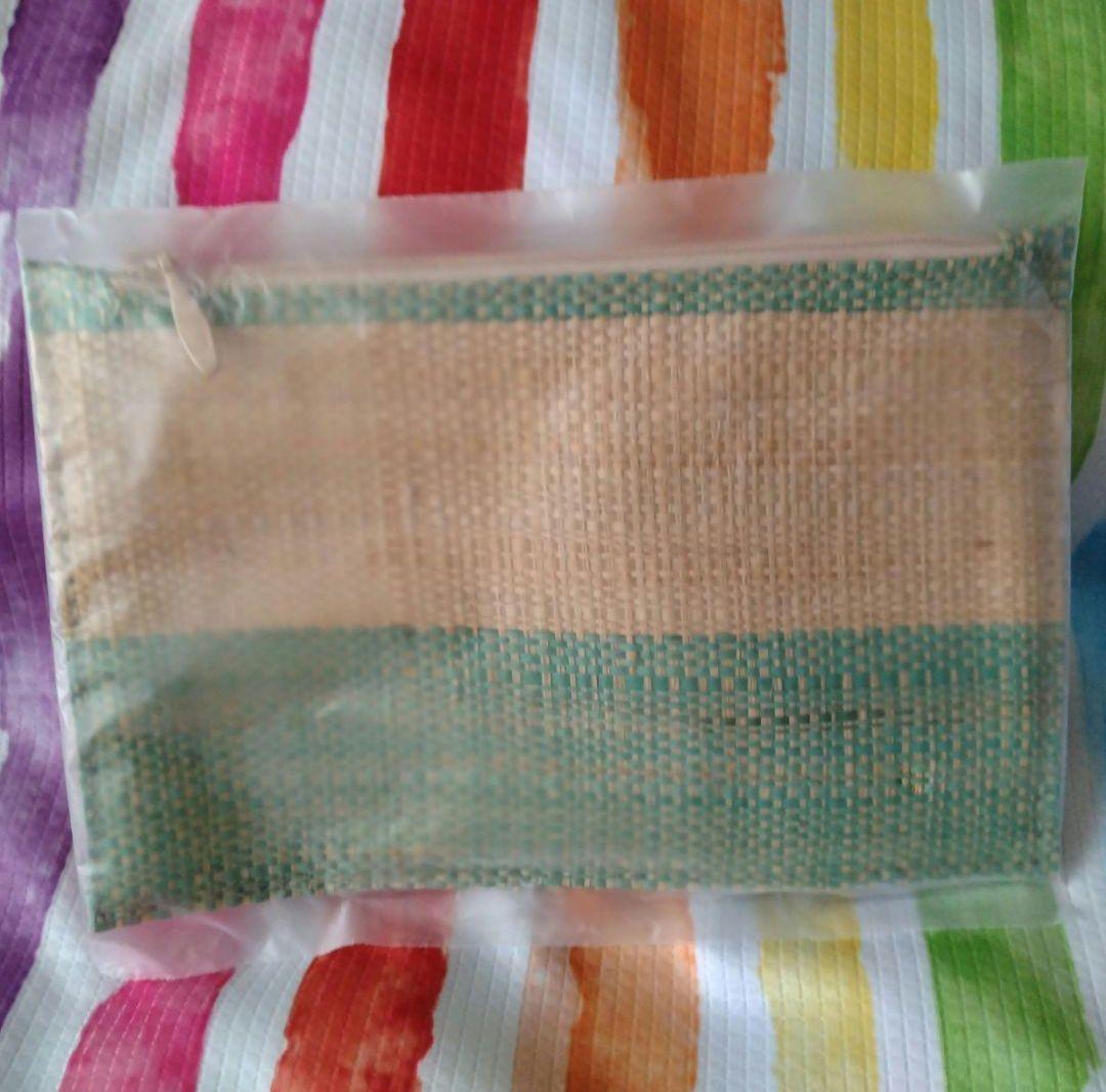 【専用品です】agnes b ラフィアトートバッグ ポーチ付カゴバッグ