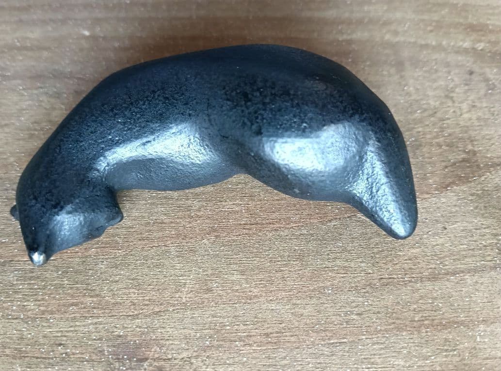 MIKIMOTO 猫の文鎮 「以猫伝心」 南部鉄器