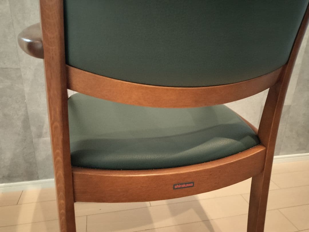 飛騨家具 シラカワ shirakawa アーム付きダイニングチェア 椅子