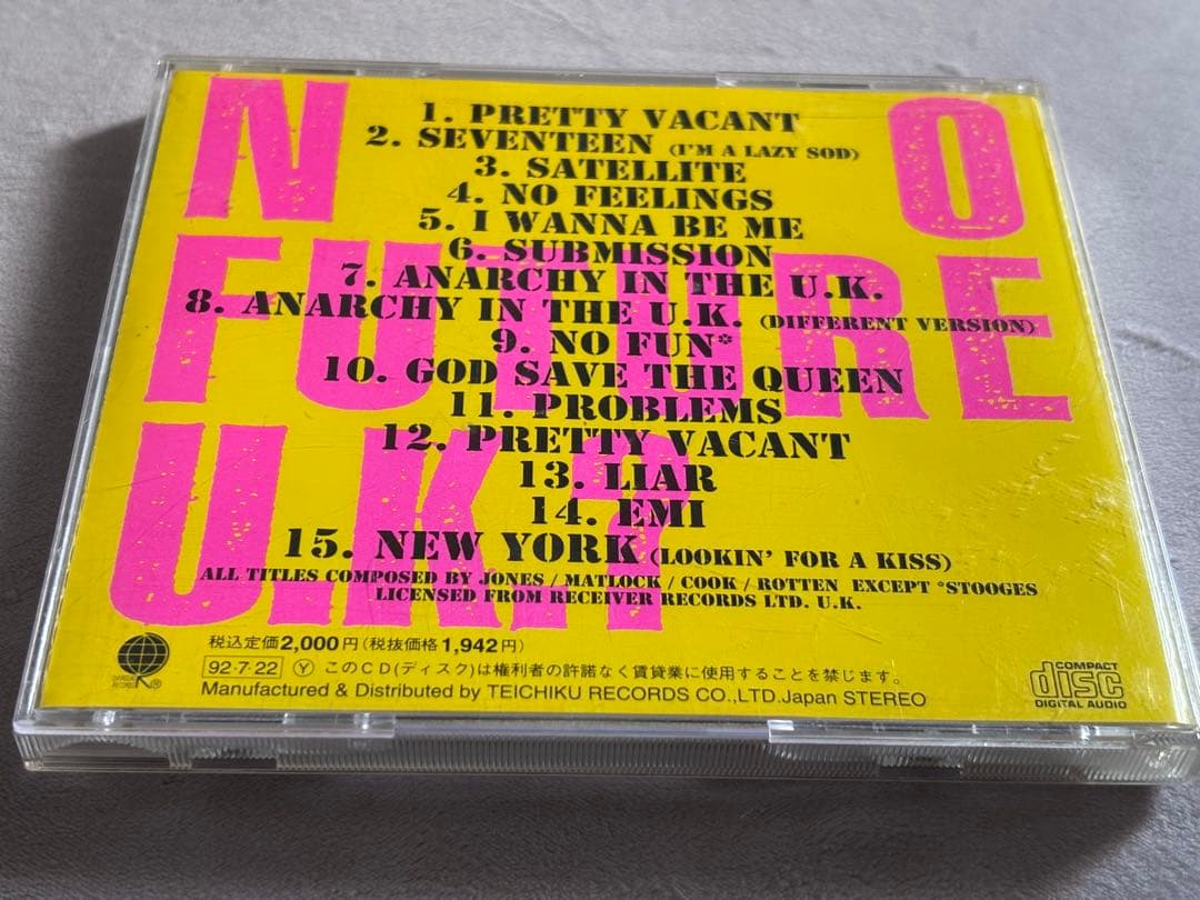 レア　Sex Pistols 直筆サインCD セックスピストルズ　パンクpunk