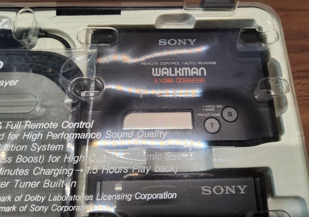 【未使用デットストック】SONY ウォークマン WM-F702 ブラック 整備品