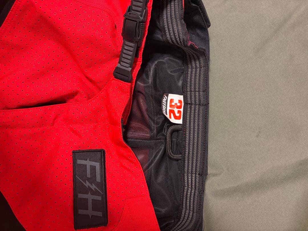 Fasthouse モトクロスパンツ 、ジャージ　赤黒