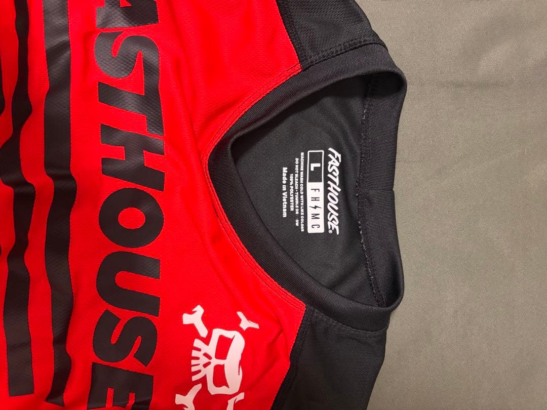 Fasthouse モトクロスパンツ 、ジャージ　赤黒