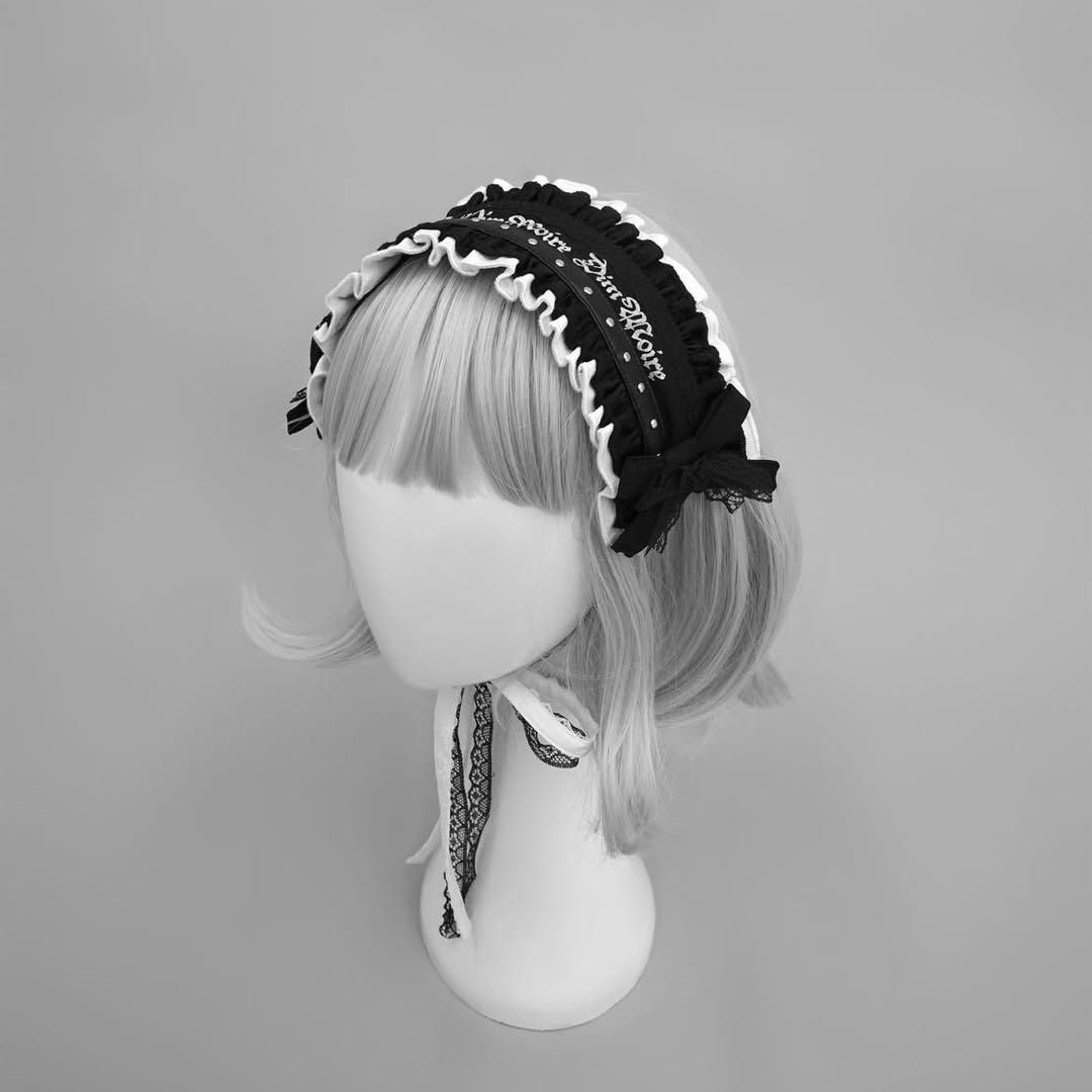 DimMoire ディムモアール フリルメスタッズヘッドドレス ヘッドドレス