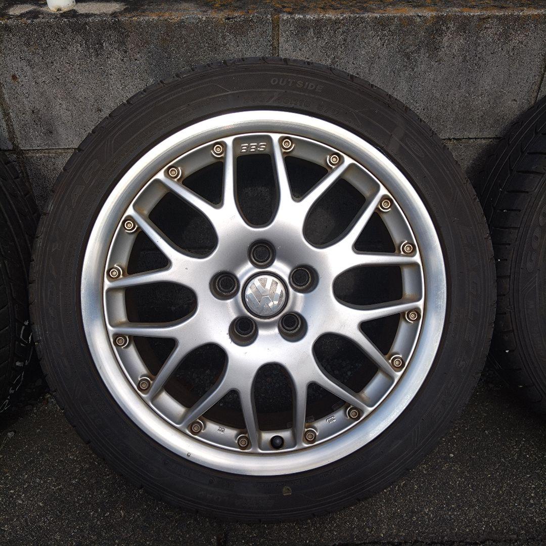 送料込 VW BBS 16インチ 4本ホイール＆タイヤセット PCD100 ポロ