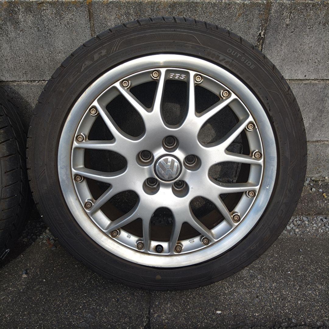 送料込 VW BBS 16インチ 4本ホイール＆タイヤセット PCD100 ポロ