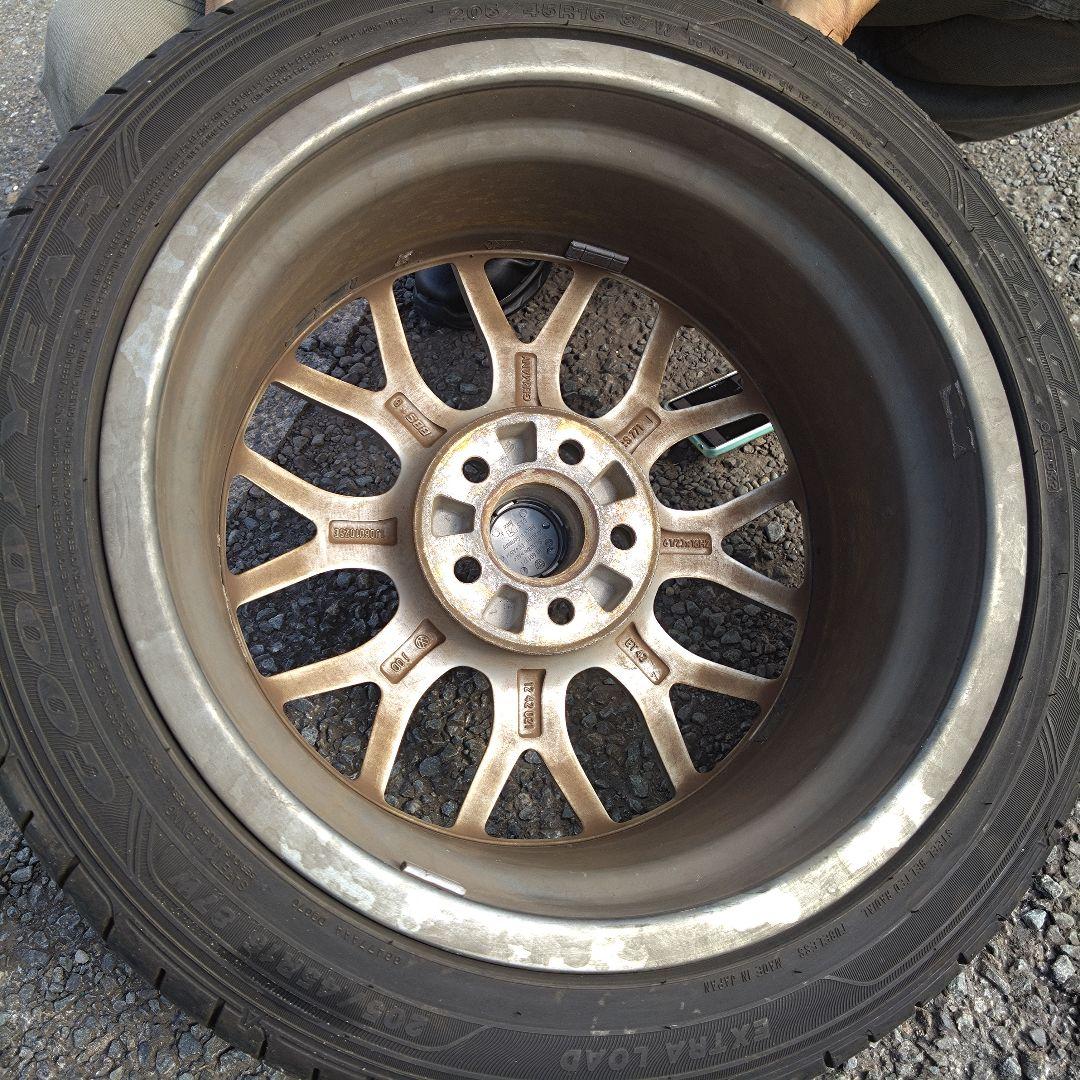 送料込 VW BBS 16インチ 4本ホイール＆タイヤセット PCD100 ポロ