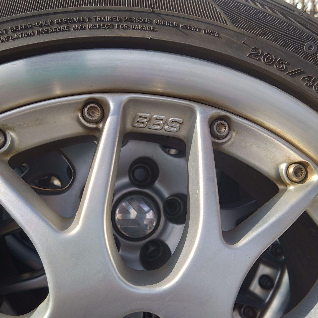 送料込 VW BBS 16インチ 4本ホイール＆タイヤセット PCD100 ポロ