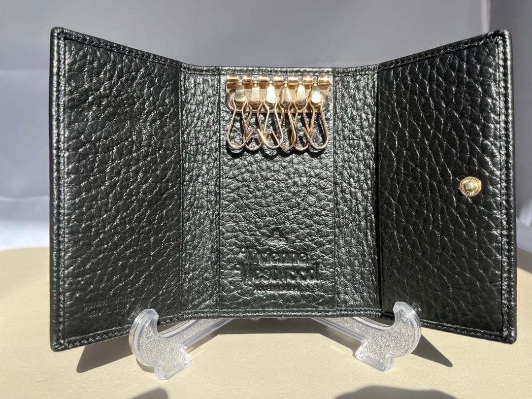 超美品✨ヴィヴィアンウエストウッド　オーヴ　本革レザー　キーケース　鍵　6連　黒