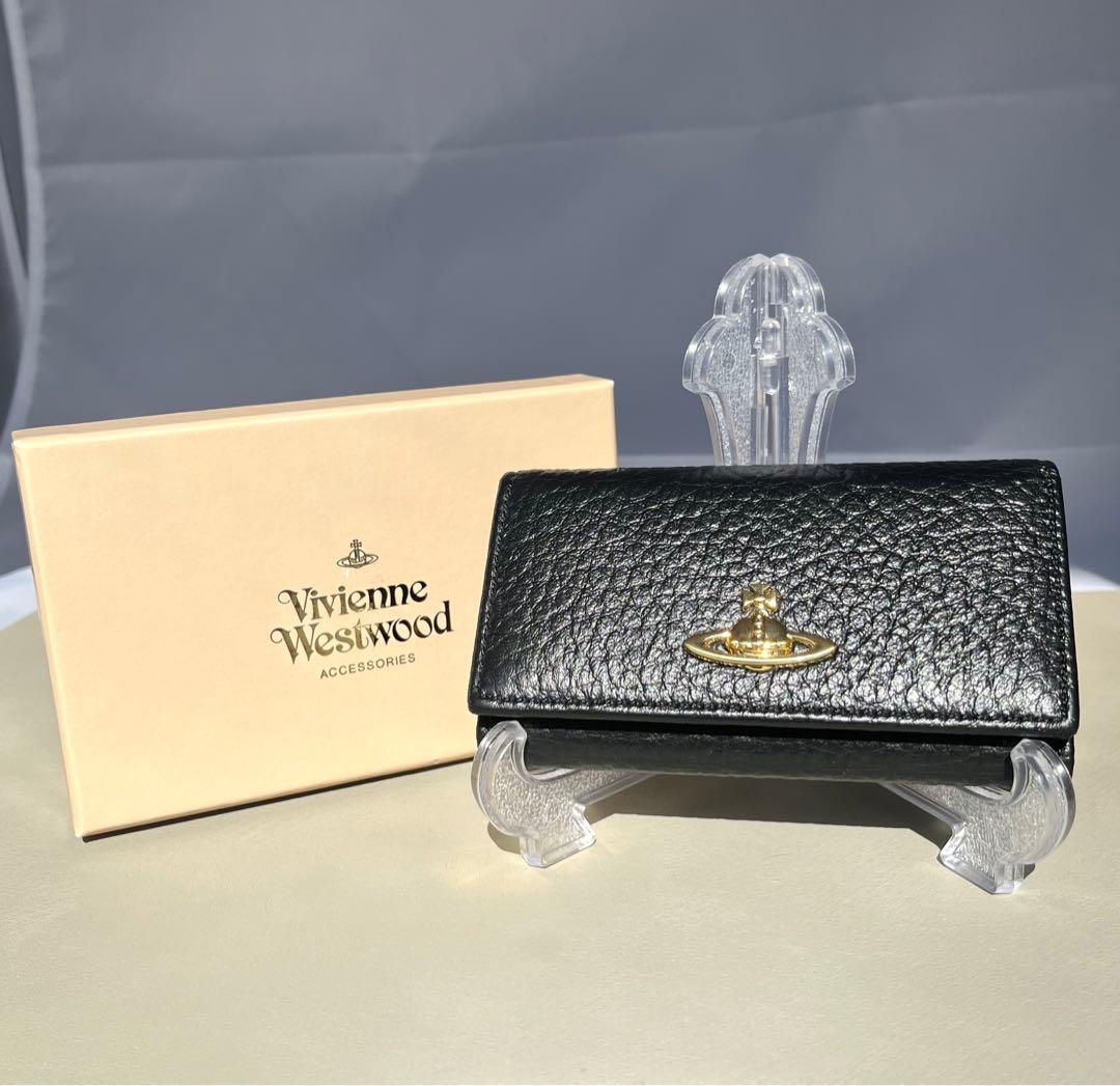 超美品✨ヴィヴィアンウエストウッド　オーヴ　本革レザー　キーケース　鍵　6連　黒
