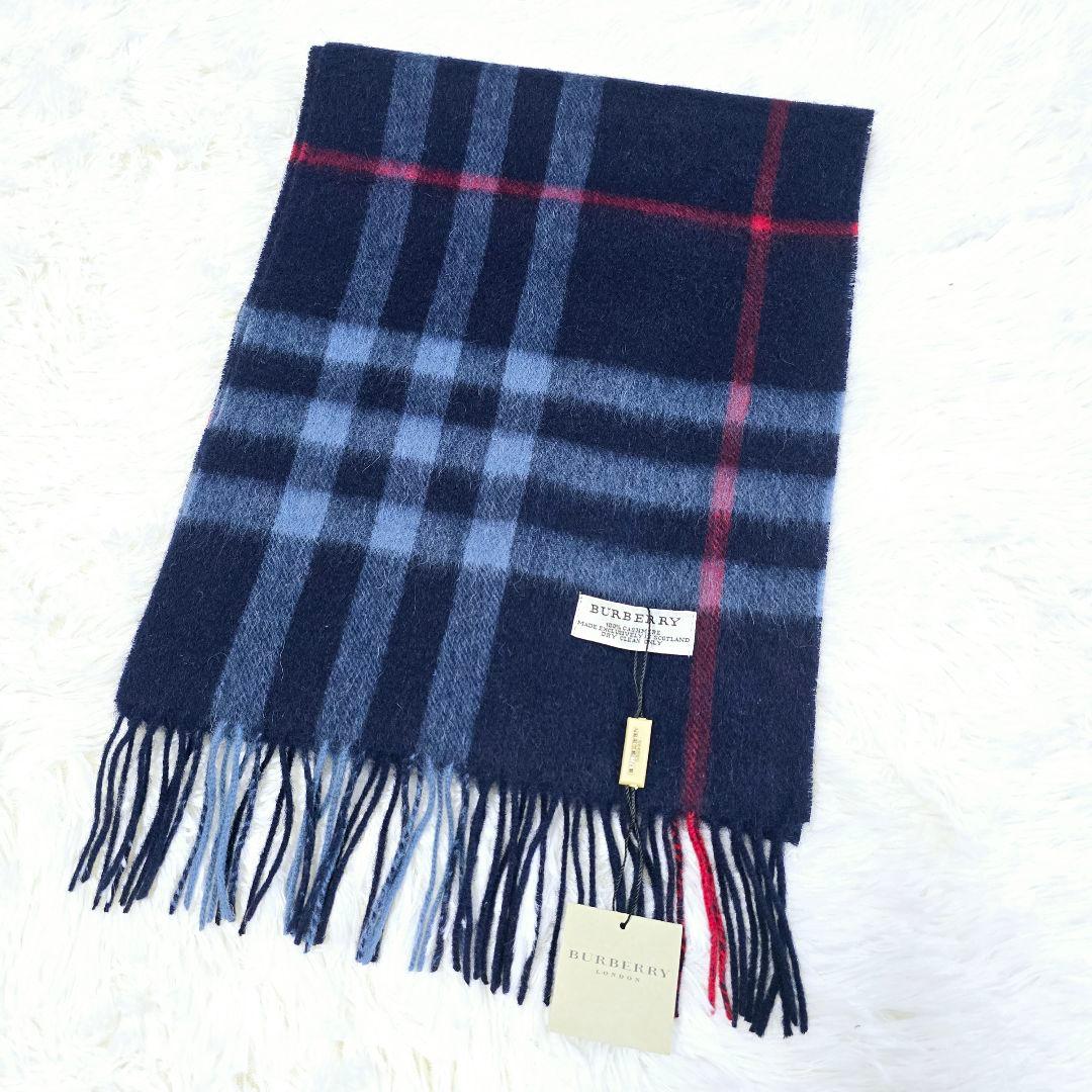 極美品✨カシミヤ100％ バーバリー メガチェック マフラー ユニセックス
