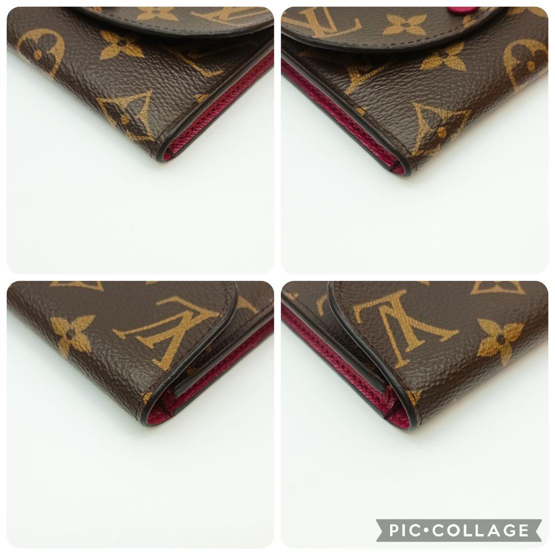 【美品S】ルイヴィトン　ポルトモネロザリ　モノグラム　フューシャ　ケース