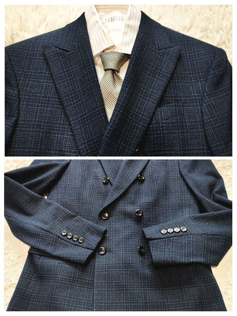 【専用】ZARA セットアップ スーツ ダブルブレスト ネイビー チェック