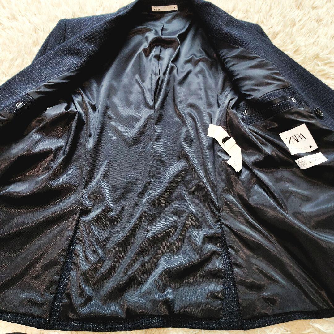 【専用】ZARA セットアップ スーツ ダブルブレスト ネイビー チェック