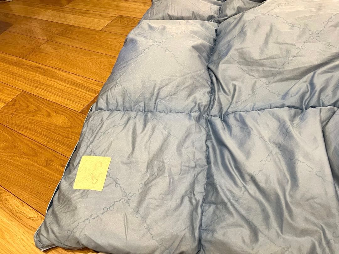 羽毛布団の老舗 IWATA製 ダブル 側生地 綿100 日本製