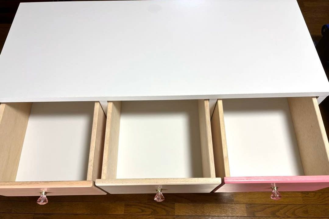 ※引き取り限定※ ニトリ　チェスト　タンス　ローチェスト　ピンク