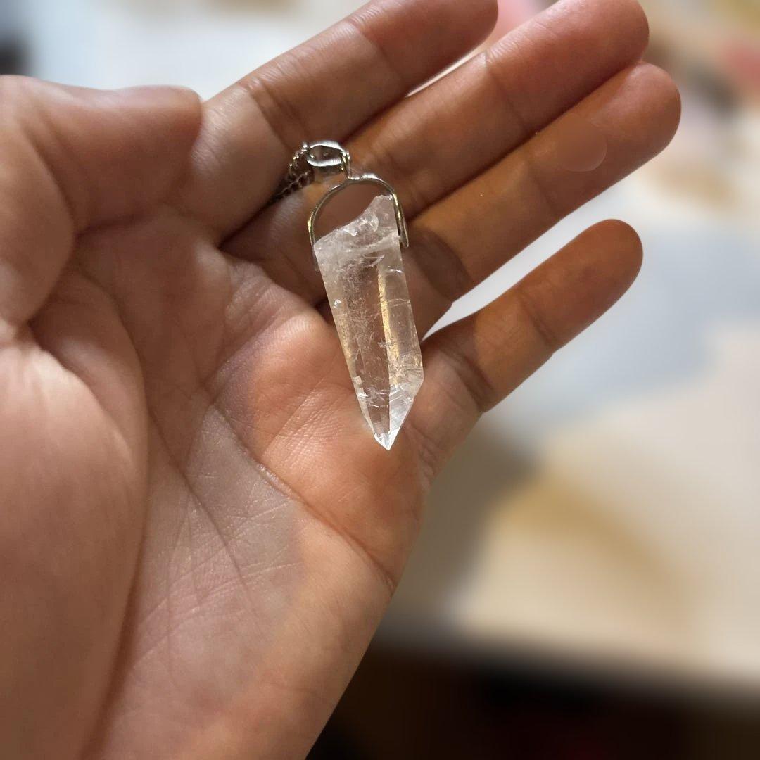 レムリアン水晶のネックレス！レムリアの記憶！すっごいパワー！特別な石！