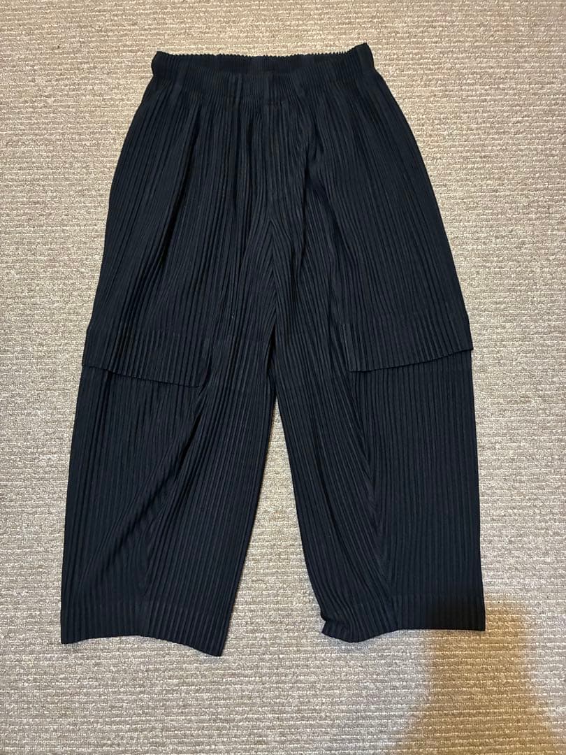 オムプリッセ　イッセイミヤケ　カーゴパンツ