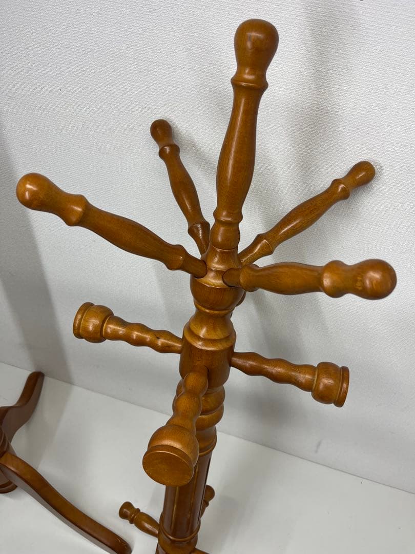 極太 ポールハンガー コートハンガー インテリア 木製 北欧 アンティーク