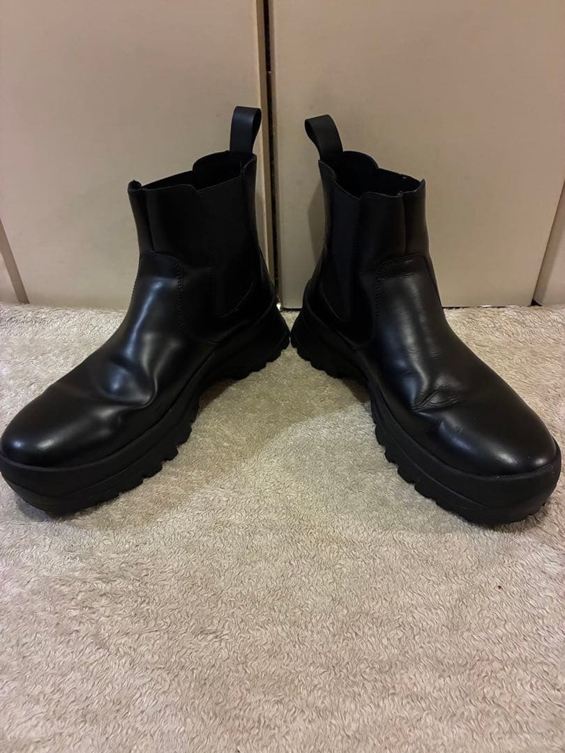 美品ZARA vibramソール サイドゴアブーツ ブラック 黒 29 厚底