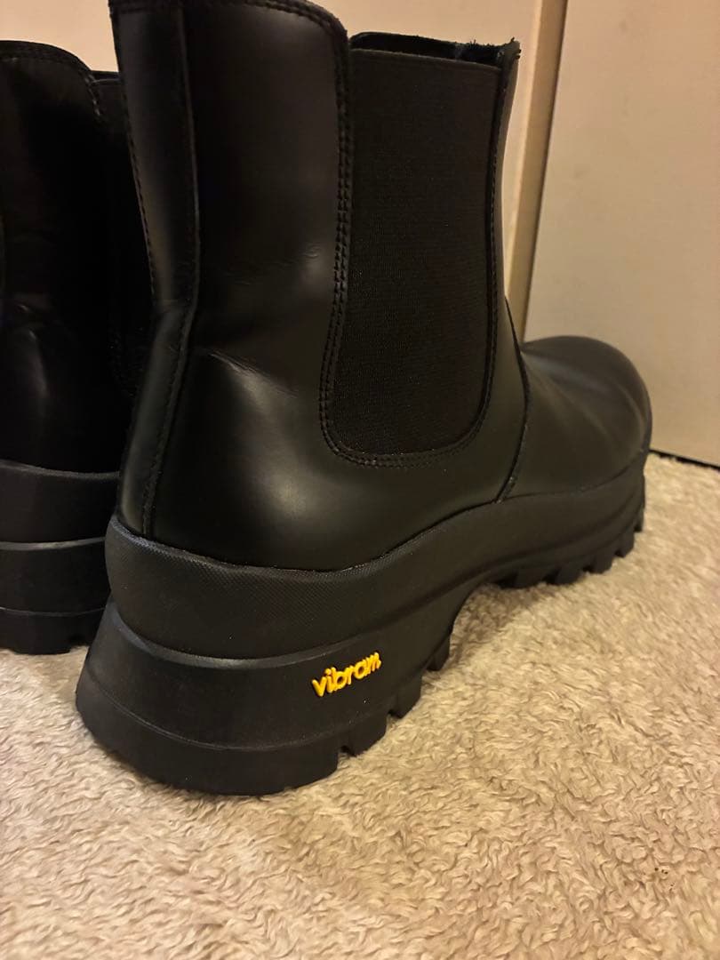 美品ZARA vibramソール サイドゴアブーツ ブラック 黒 29 厚底