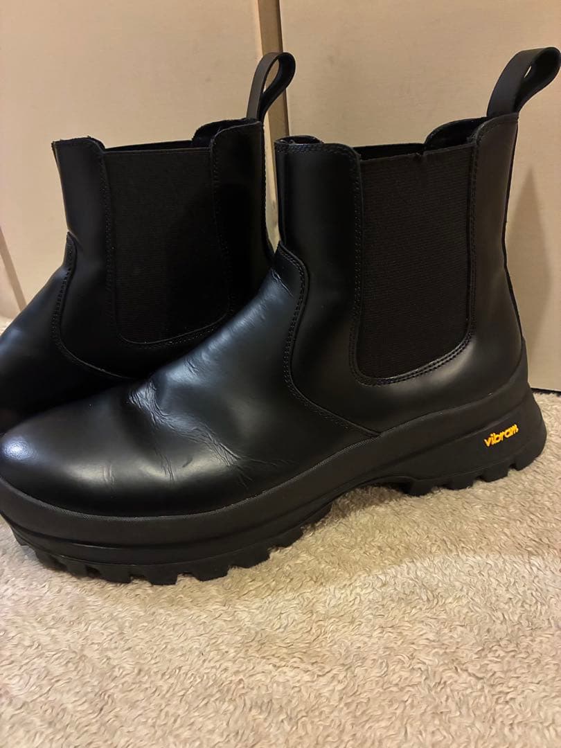 美品ZARA vibramソール サイドゴアブーツ ブラック 黒 29 厚底