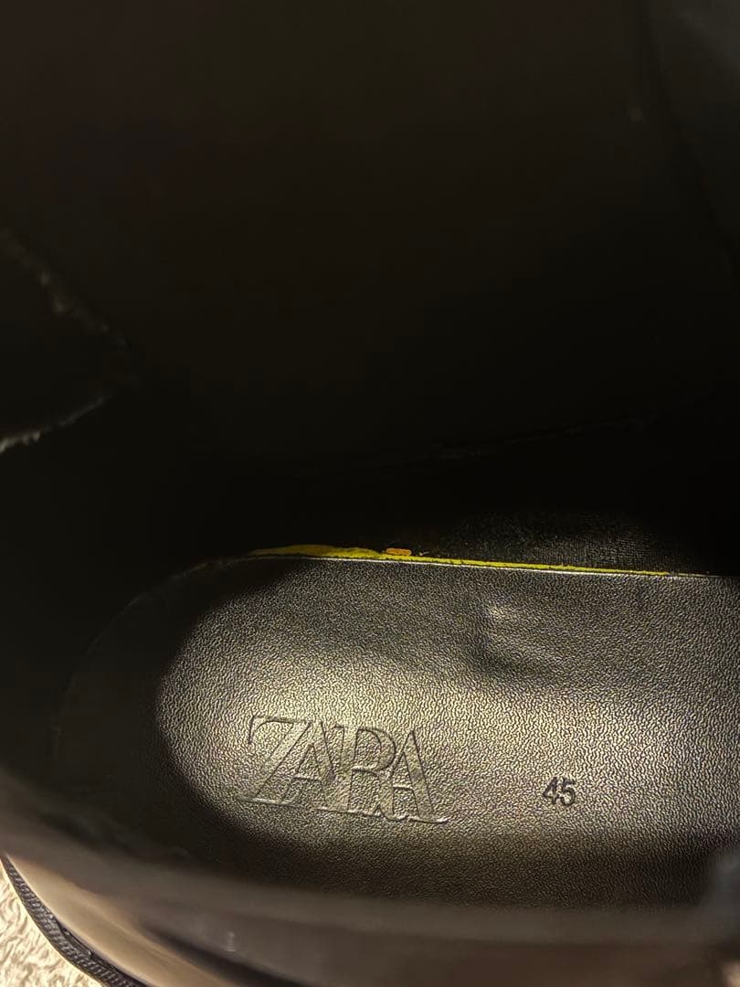 美品ZARA vibramソール サイドゴアブーツ ブラック 黒 29 厚底