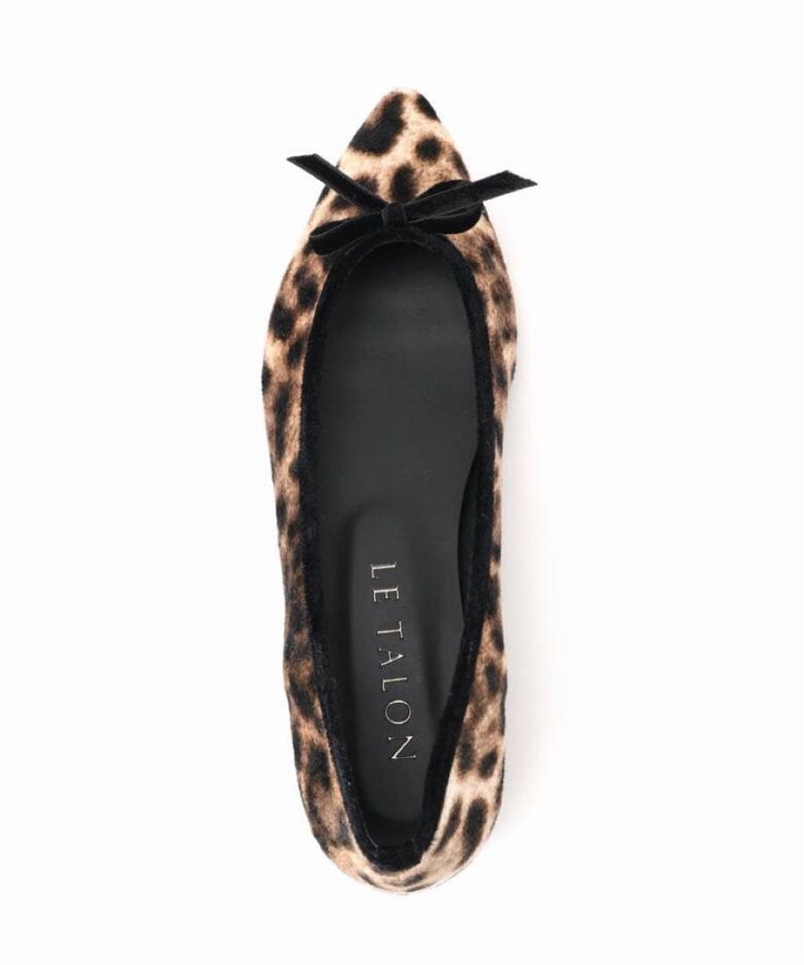 も　LE TALON ポインテッドレオパードバレエ