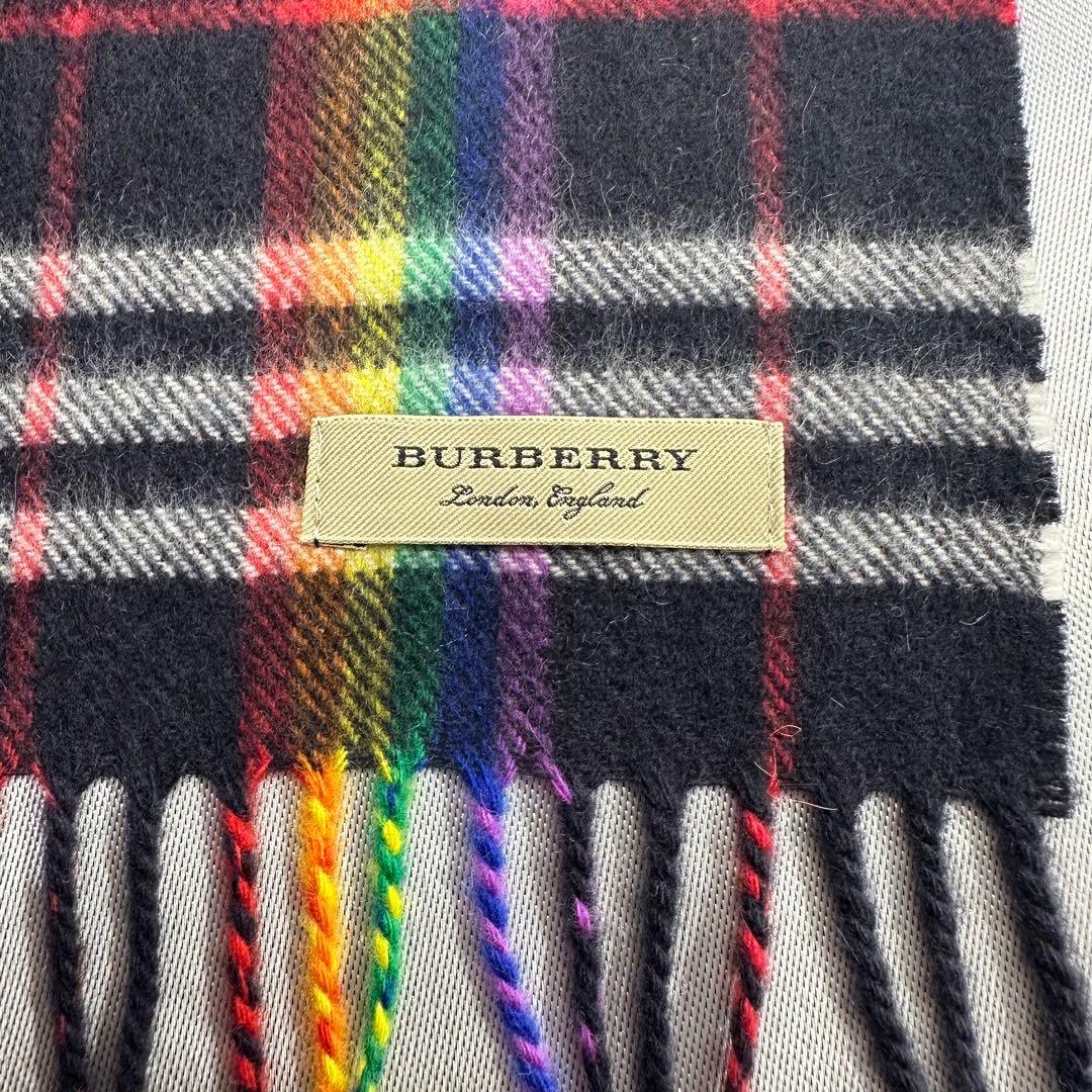 B*s様 BURBERRY バーバリー　カシミヤチェックマフラー