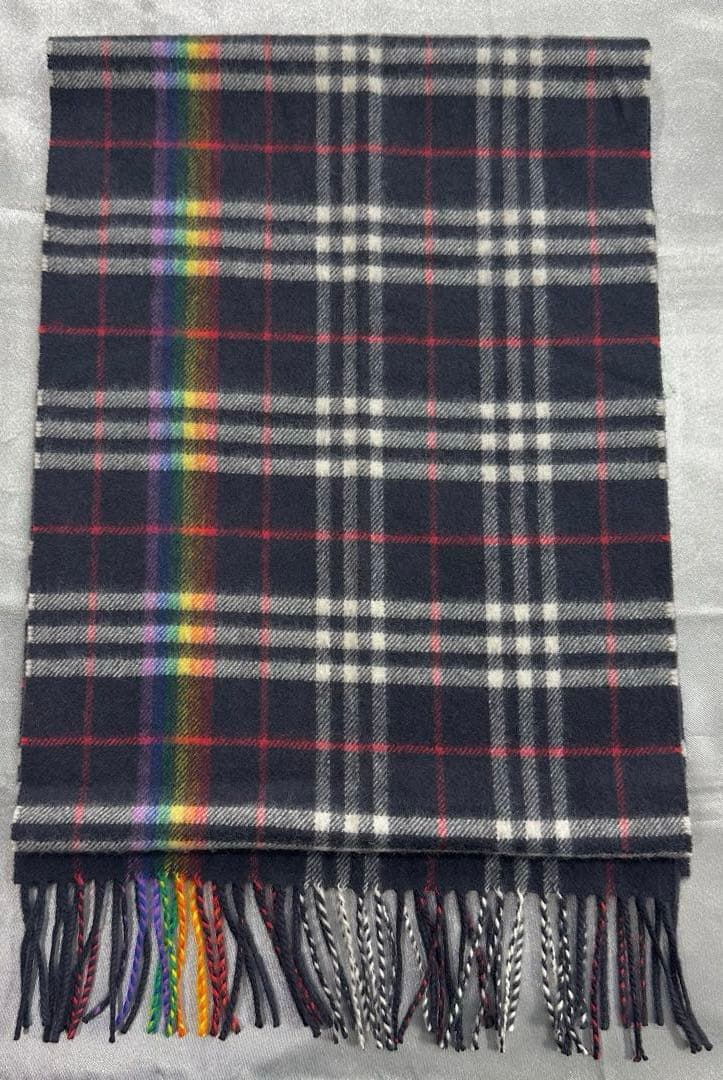 B*s様 BURBERRY バーバリー　カシミヤチェックマフラー