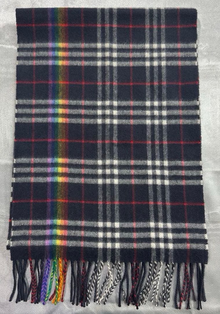 B*s様 BURBERRY バーバリー　カシミヤチェックマフラー