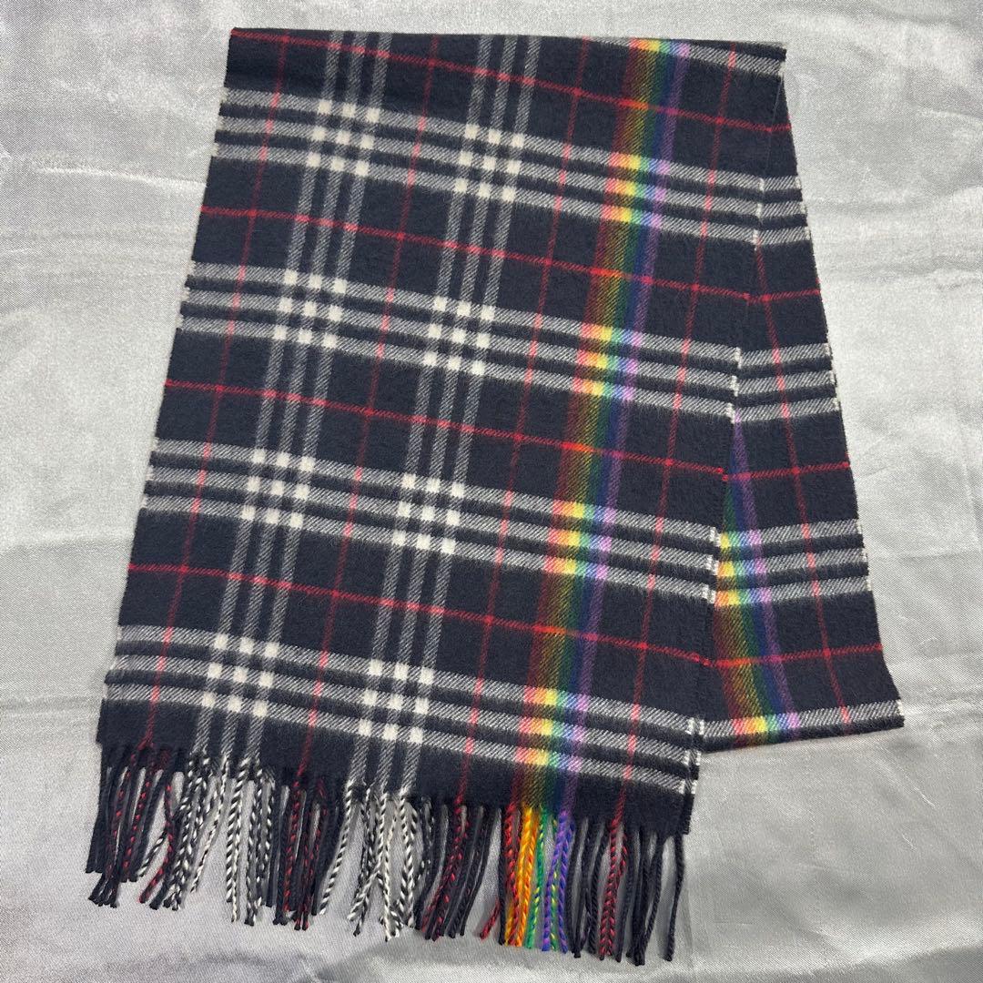 B*s様 BURBERRY バーバリー　カシミヤチェックマフラー