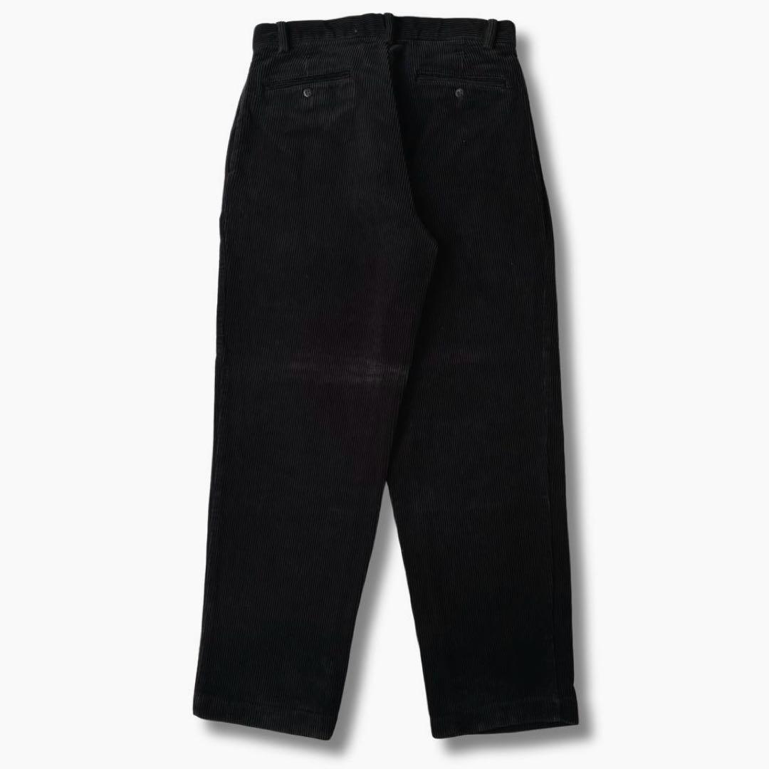 美品 90sポロ ラルフローレン Andrew 黒 太畝 コーデュロイW32