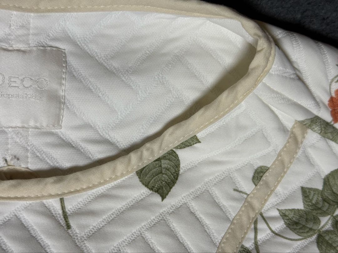 トップス DECO depuis 1985 FLOWER QUILT 2WAY VEST