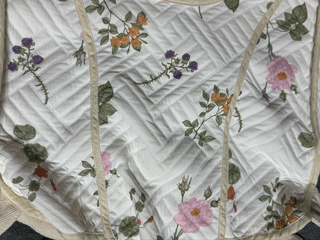 トップス DECO depuis 1985 FLOWER QUILT 2WAY VEST