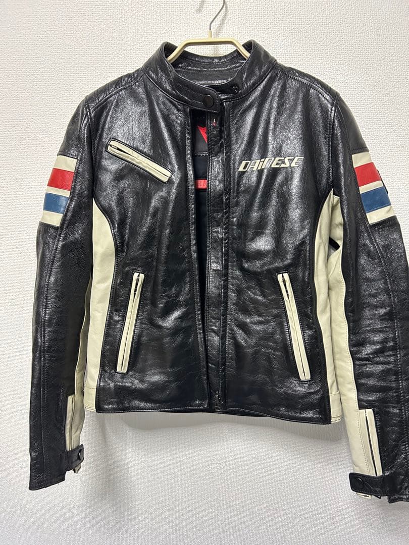 DAINESE レザージャケットトリコロール