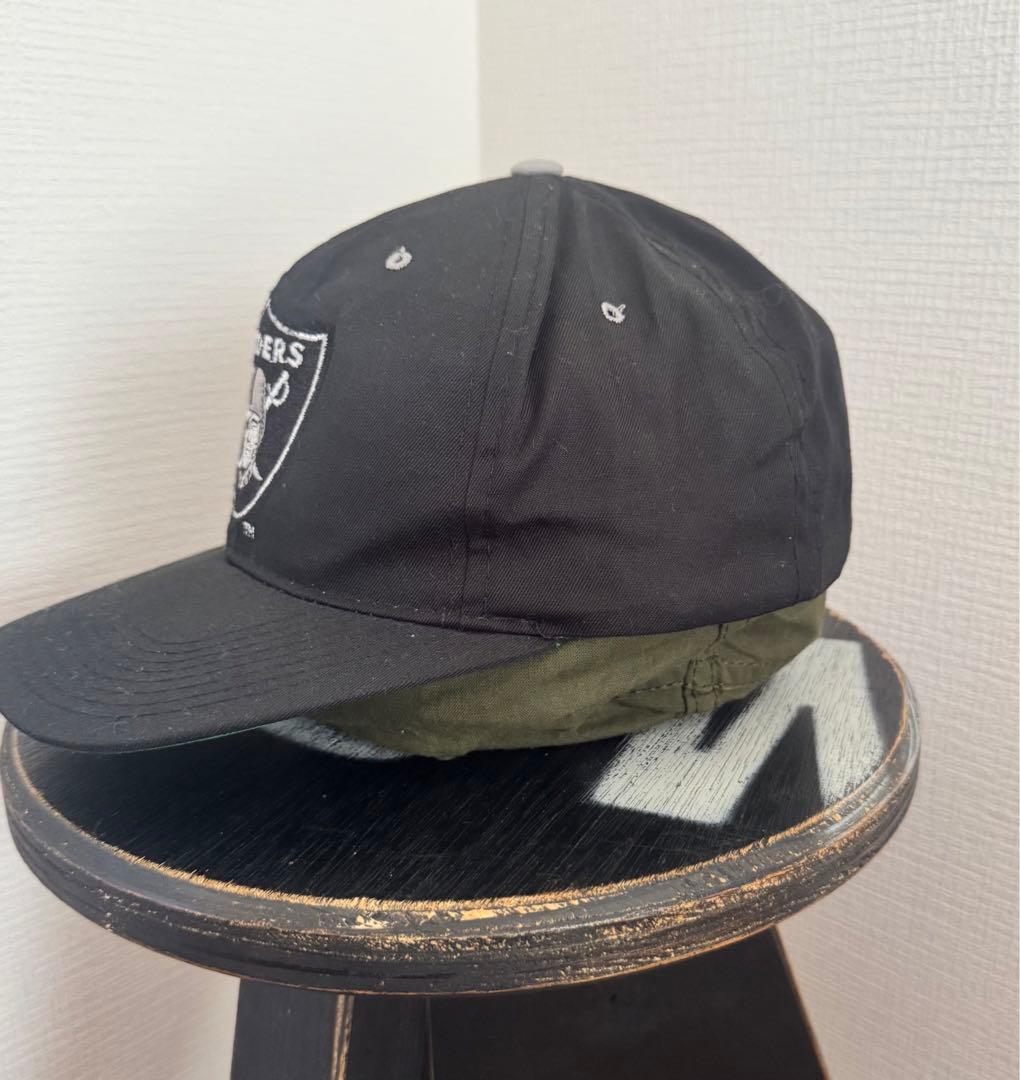 80〜90's RAIDERS newera black cap