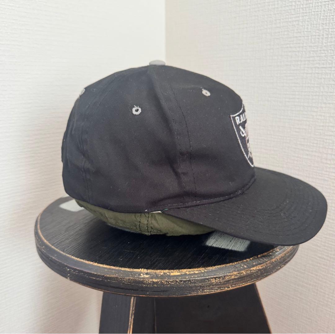80〜90's RAIDERS newera black cap