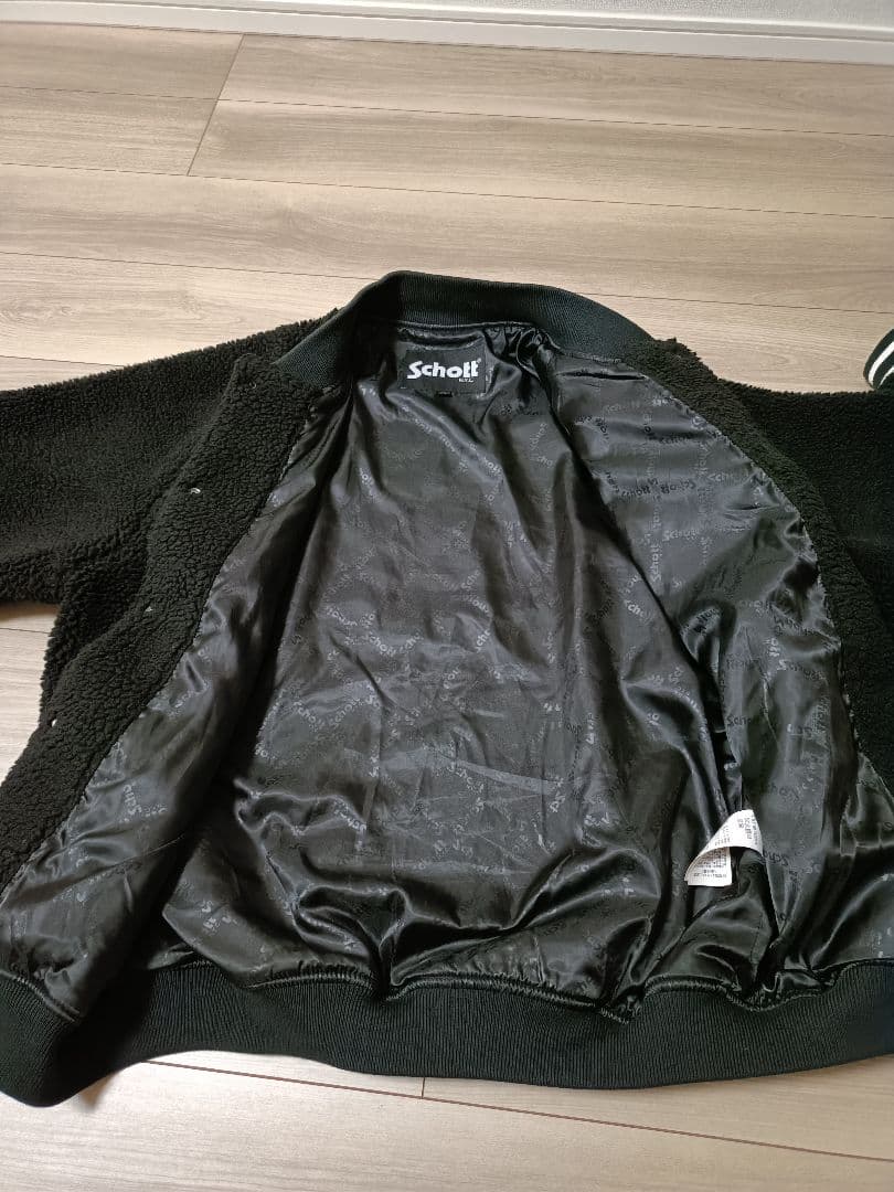 schott ボアフリーススタジャン　刺繍ロゴ　Mサイズ