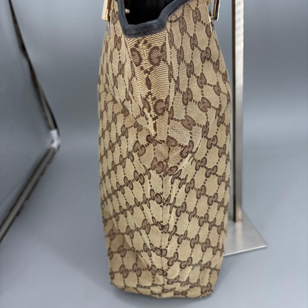 グッチ　トートバッグ　GGキャンバス　ベージュ