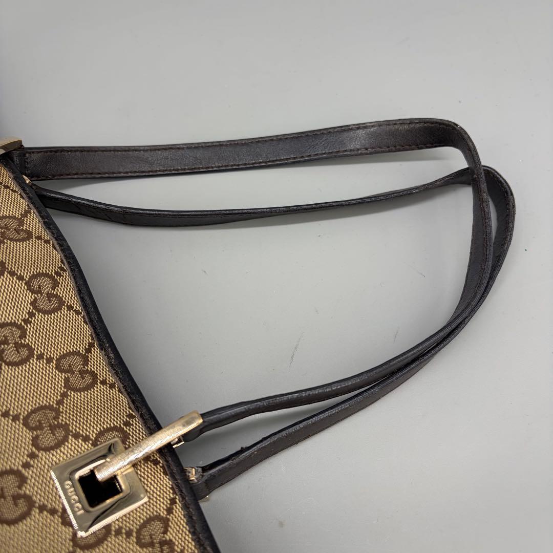 グッチ　トートバッグ　GGキャンバス　ベージュ