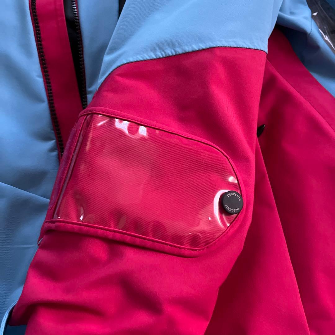 DESCENTE スキーウェアセット 赤/青ユニセックスssサイズ