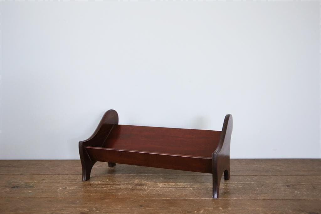 英国アンティーク木製ブックシェルフ/ブックスタンド/本棚マガジンラック89-14