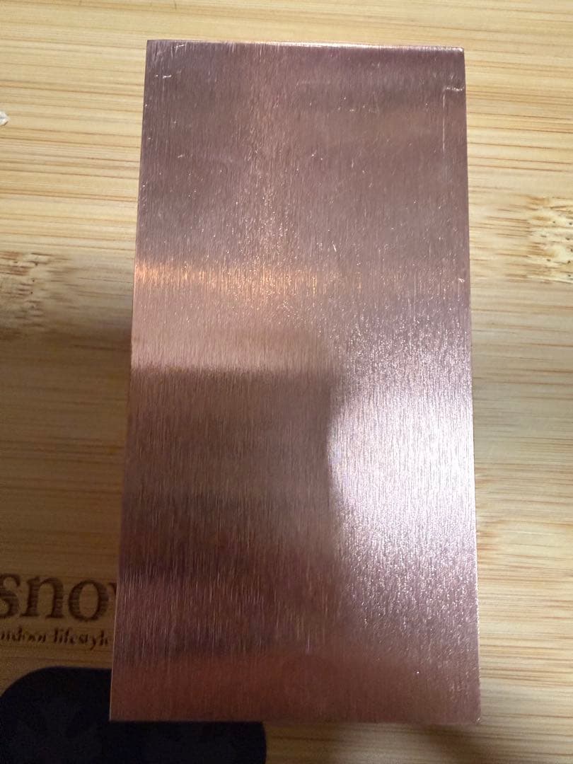 【純度保証】純銅バー 地金 インゴッド　Cu 464g 文鎮