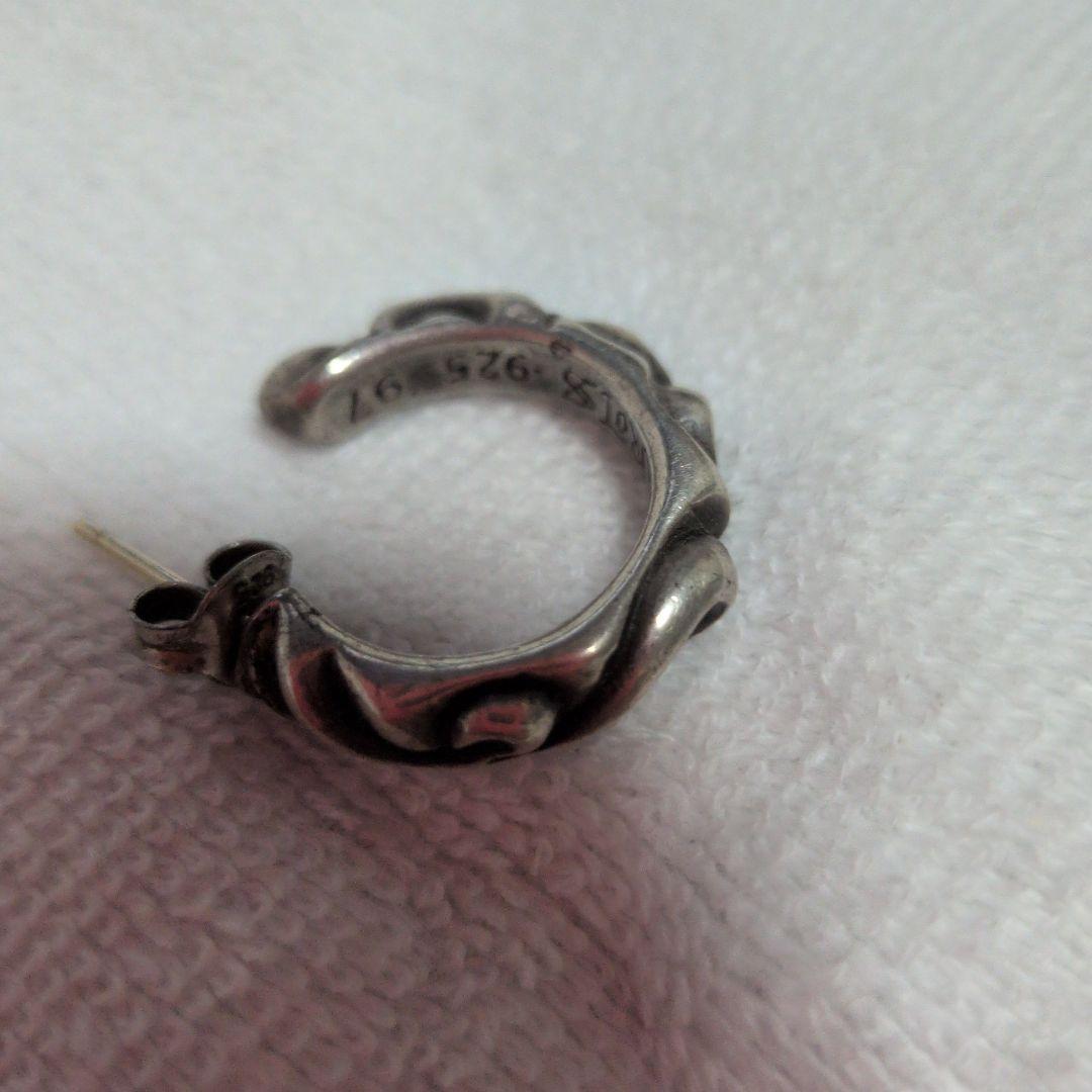 シルバー ツイストデザイン ピアス(片耳用)