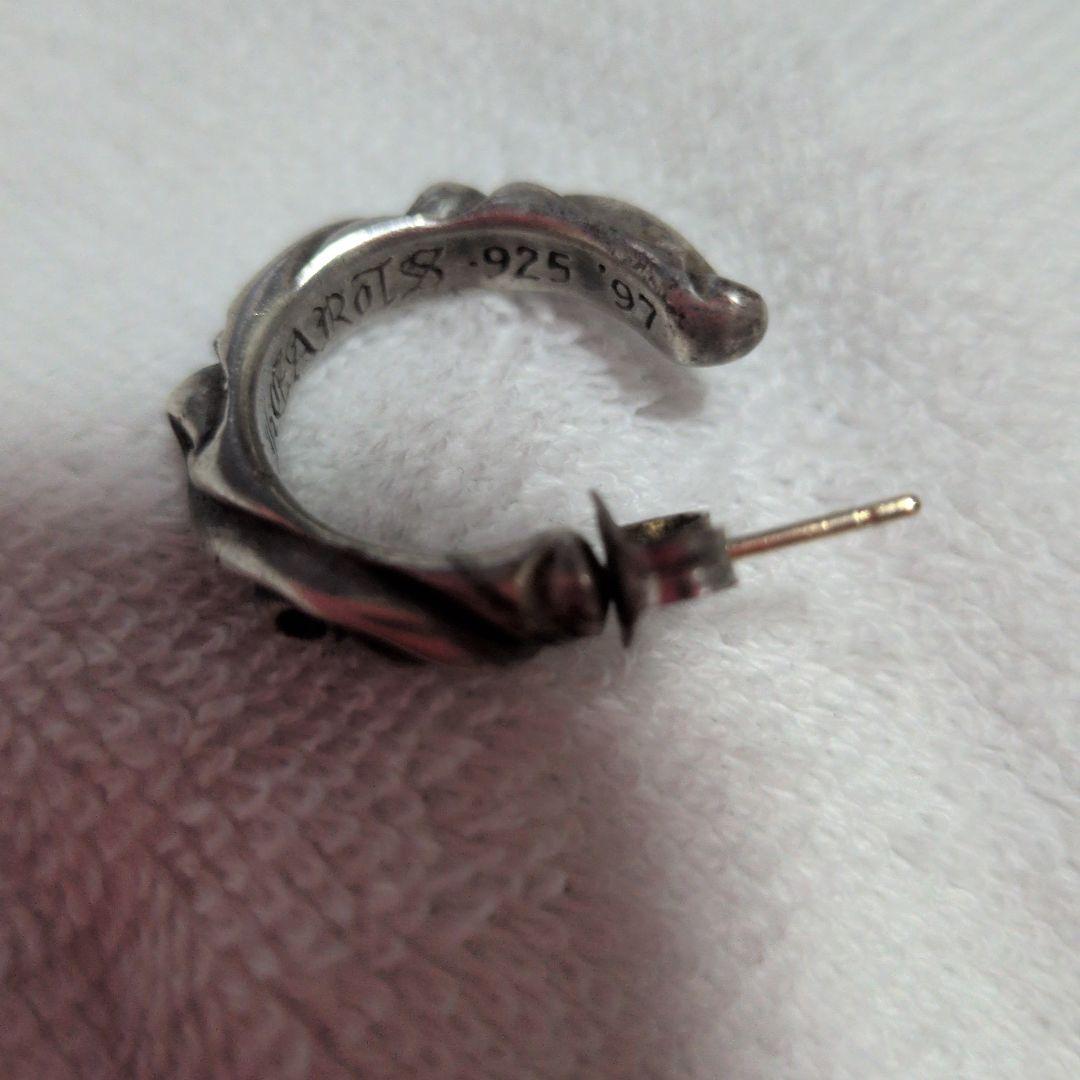 シルバー ツイストデザイン ピアス(片耳用)